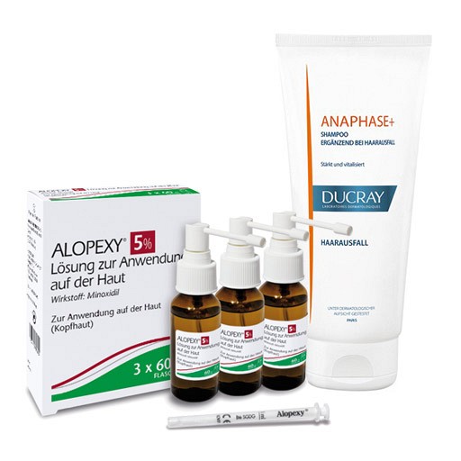 ALOPEXY 5% + DUCRAY ANAPHASE HAARAUSFALL SHAMPOO (180+200 ml) -  medikamente-per-klick.de