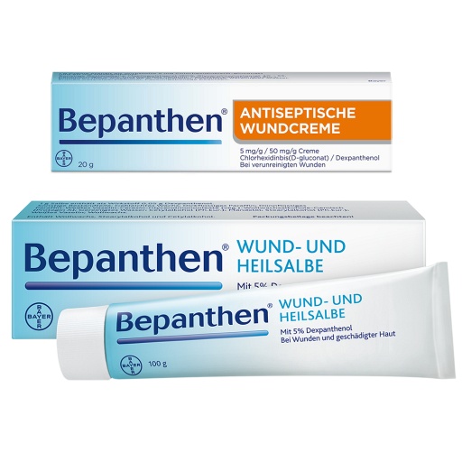 Bepanthen Wund u Heilsalbe + Antisept Wundcreme ( 100+20 g) -  medikamente-per-klick.de