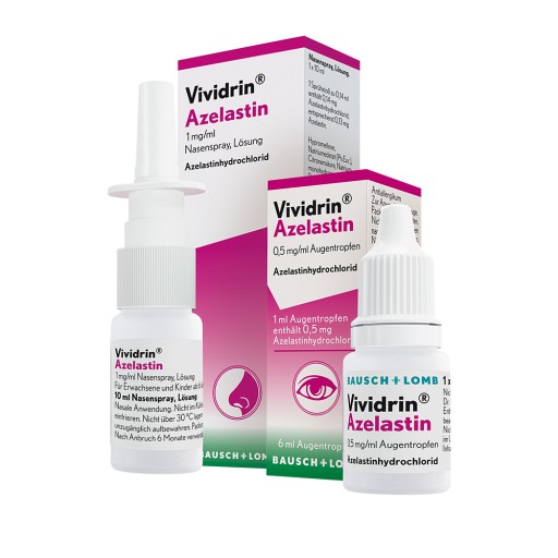 VIVIDRIN AZELASTIN 0.5MG + VIVIDRIN AZELASTIN 1MG ( 6+10 ml) -  medikamente-per-klick.de