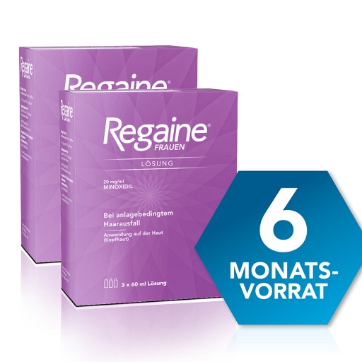 REGAINE® Frauen Lösung mit Minoxidil - DOPPELPACK ( 6X60 ml) -  medikamente-per-klick.de