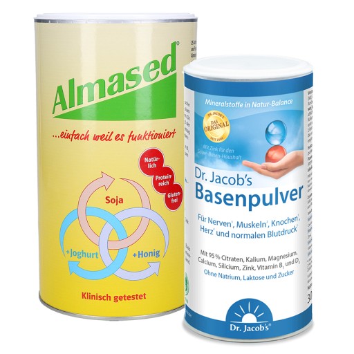 Almased Vitalkost/Pflanz K + Basenpulver Dr.Jacobs (500+300 g) -  medikamente-per-klick.de