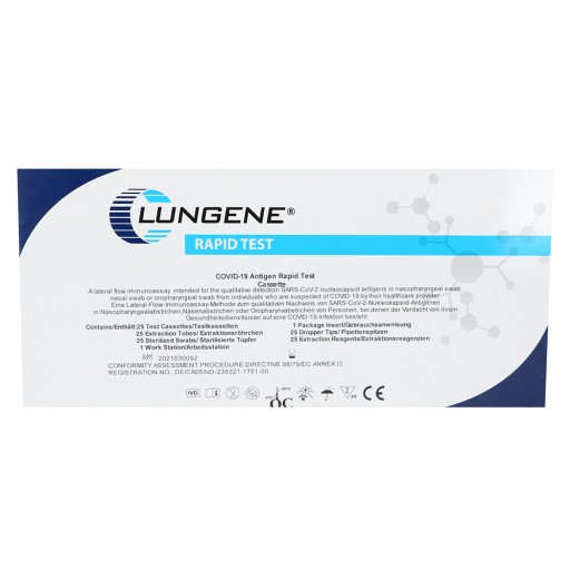 CLUNGENE Covid-19 Corona Antigen Nasentest (25 St) -  medikamente-per-klick.de