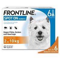 Frontline Spot-on gegen Zecken und Flöhe bei Hund 6St 10 kg (6 Stk) -  medikamente-per-klick.de