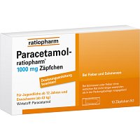 PARACETAMOL-ratiopharm 1.000 mg Zäpfchen (10 Stk) - medikamente-per-klick.de