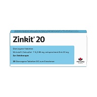 ZINKIT 20 überzogene Tabletten - 20Stk - Selen & Zink