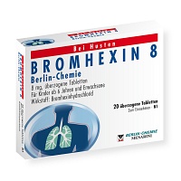 BROMHEXIN 8 Berlin Chemie überzogene Tabletten (20 Stk) - medikamente -per-klick.de