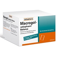 MACROGOL-ratiopharm Balance Plv.z.H.e.L.z.Einn. (100 Stk) -  medikamente-per-klick.de