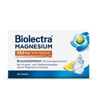 BIOLECTRA Magnesium 365 fortissimum Zitrone Brausetabletten (20 Stk) -  medikamente-per-klick.de