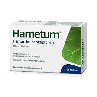 HAMETUM Hämorrhoiden Zäpfchen (25 Stk) - medikamente-per-klick.de