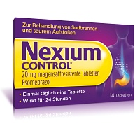 NEXIUM Control 20 mg magensaftresistente Tabletten - 14Stk - Entgiften-Entschlacken-Entsäuern