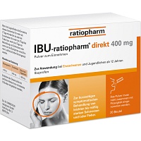 IBU-RATIOPHARM direkt 400 mg Pulver zum Einnehmen (20 Stk) -  medikamente-per-klick.de