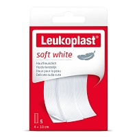 LEUKOPLAST soft white Pflaster 4x10 cm - 5Stk