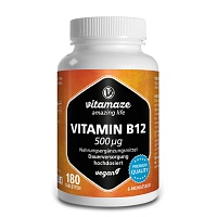 VITAMIN B12 500 µg hochdosiert vegan Tabletten - 180Stk - Vegan