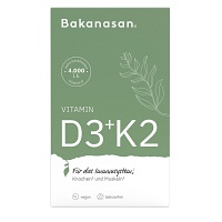 BAKANASAN Vitamin D3+K2 Kapseln - 60Stk - Stärkung Immunsystem