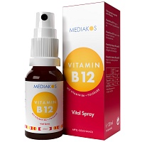 VITAMIN B12+B6+Folsäure Mediakos Vital Spray - 20ml