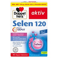 DOPPELHERZ Selen 120 2-Phasen Depot Tabletten - 45Stk - Immunsystem & Zellschutz