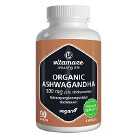 ASHWAGANDHA EXTRAKT 500 mg Kapseln vegan - 90Stk - Gedächtnis & Konzentration