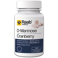 RAAB Vitalfood D-Mannose-Cranberry Lutschtabletten - 24Stk