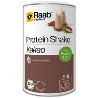 RAAB Vitalfood Protein Shake Kakao Bio Pulver - 300g
