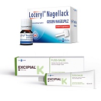 Loceryl Nagell g na direkt + Excipial Fuss Salbe - 3+100ml