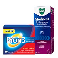 WICK MediNait Erkältungssirup 180ml + BION 3 Tabletten 30St ( SET Stk) -  medikamente-per-klick.de