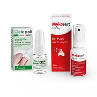 CICLOPOLI gegen Nagelpilz + MYKOSERT Spray ( 3,3+30 ml) -  medikamente-per-klick.de